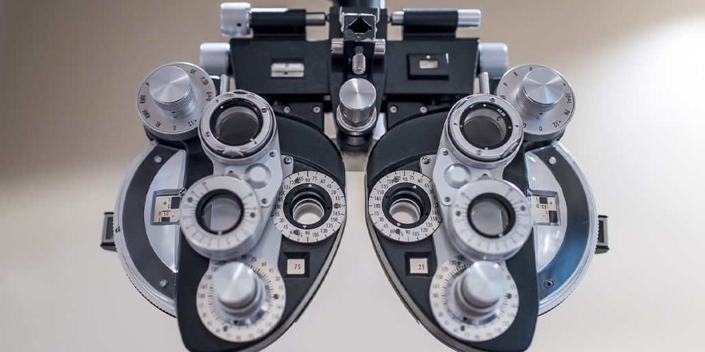 The eye doctors tool for checking eyes